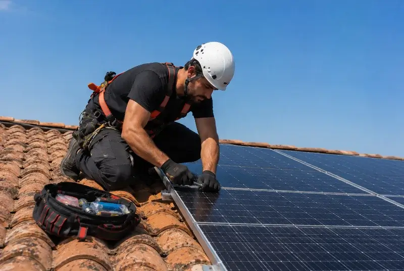 Maintenance et monitoring de panneaux solaires à Clayes